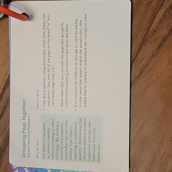 Loevery grouping pegs together wooden stacking pegboard color counting numbers - Picture 8 of 8